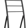 Handdoekladder 5 stangen mat zwart