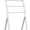 Handdoekladder 5 stangen mat wit