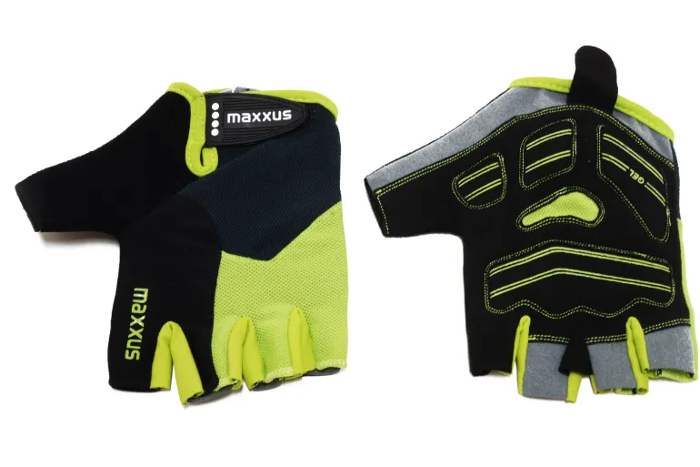 Handschoenen groen/zwart Gel - L