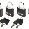Hangslot 20 mm aluminium diameter 3 mm zwart