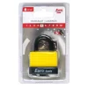 Hangslot 40 mm geel + 2 sleutels
