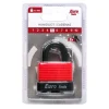 Hangslot 40 mm rood + 2 sleutels