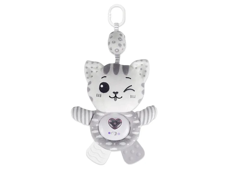 Hangspeeltje kat met licht en geluid