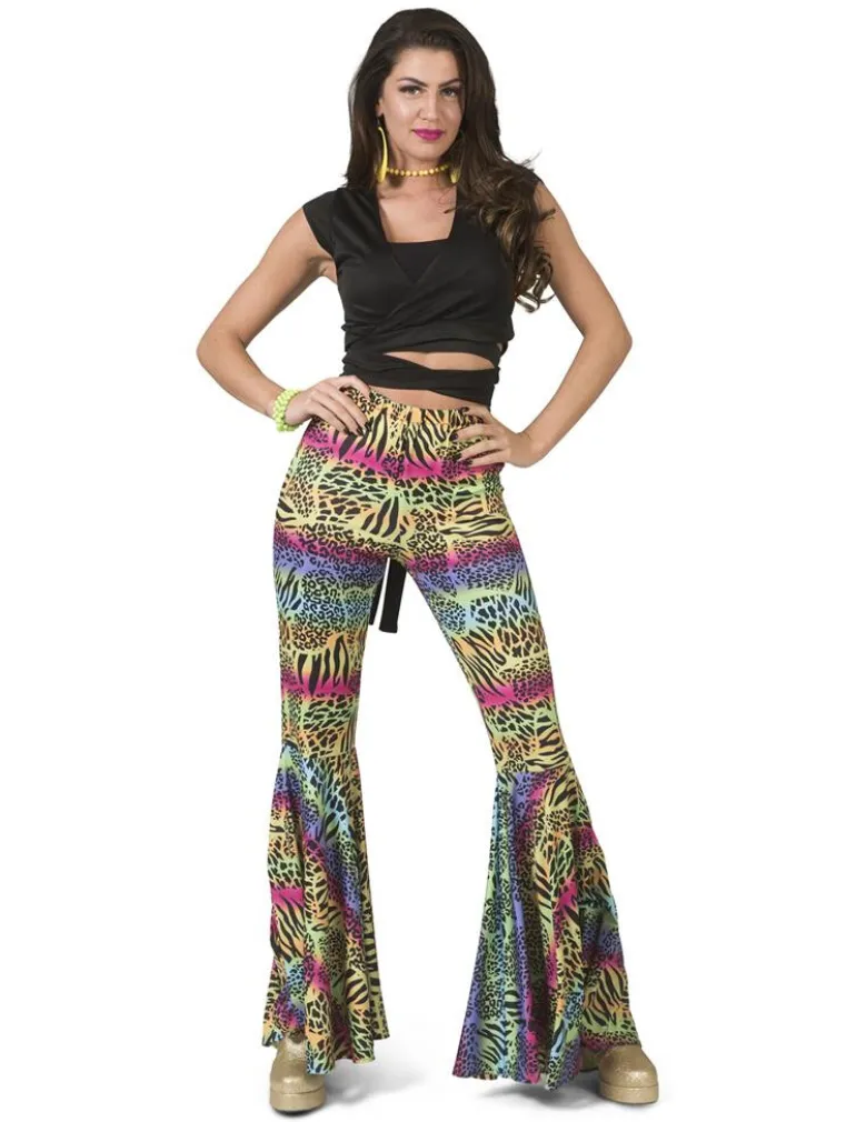 Hippie Broek met Dieren Print Dames - Maat 44/46
