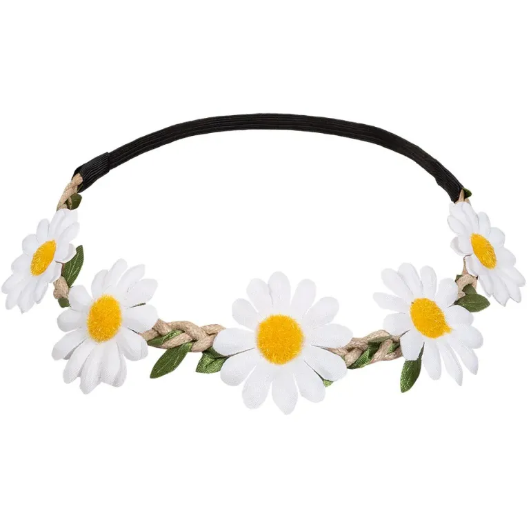 Hippie Set Flower Power - bril + hoofdband + oorbellen + ketting