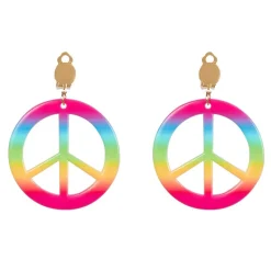 Hippie Set Flower Power - bril + hoofdband + oorbellen + ketting