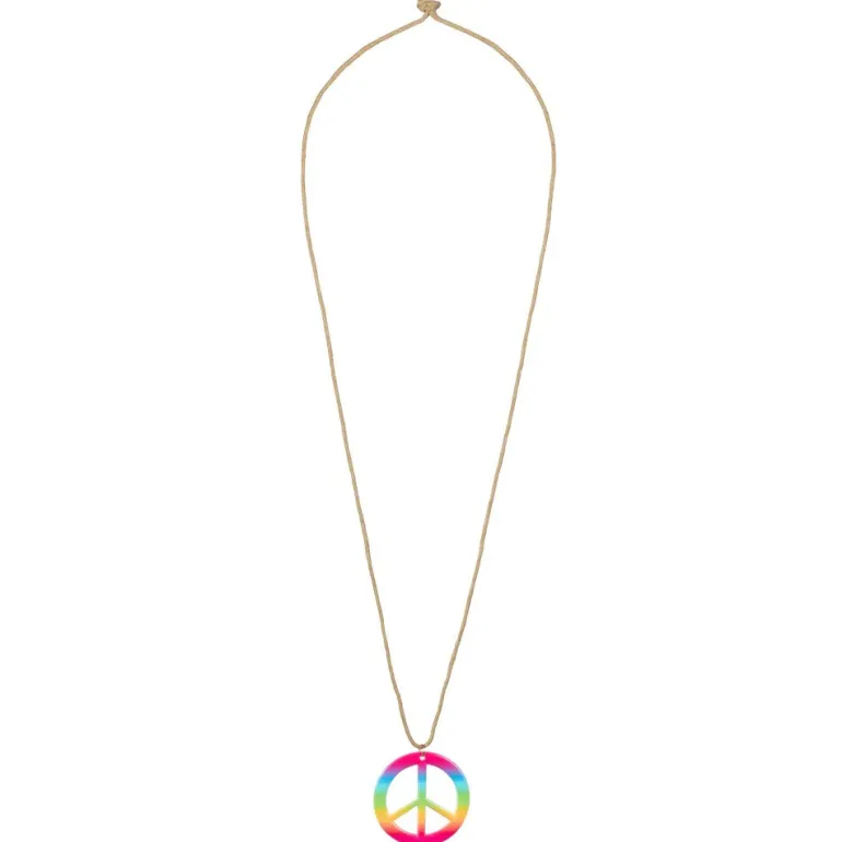 Hippie Set Flower Power - bril + hoofdband + oorbellen + ketting