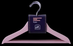 Houten hanger kind roze 5 stuks
