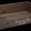 Houten mand hond 100 x 70 x 25 cm
