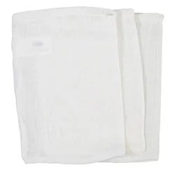 Hydrofiel washandje wit (3 stuks)