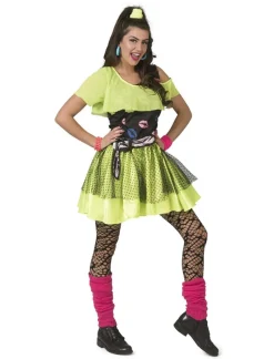 80ies Fluojurkje Kiss The Girl  - Maat 36/38