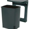 Inbouwemmer 10 L zwart