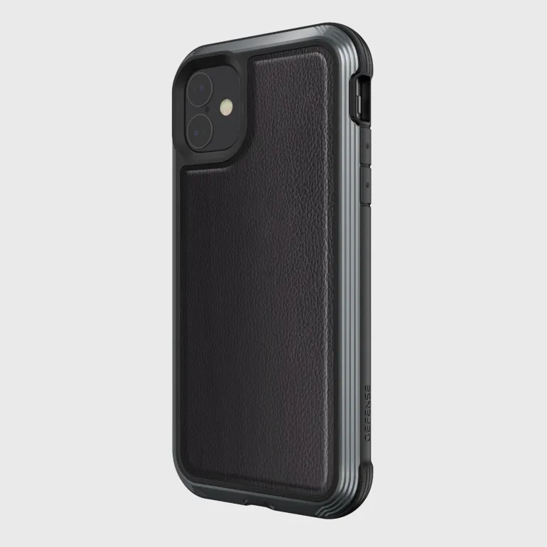 Iphone 11 Cse Def Lx Blk Leath
