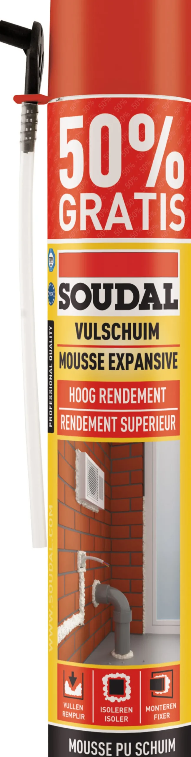 Isolatieschuim 500 ml + 250 ml gratis