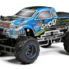 Jungle Monster truck blauw met afstandsbediening