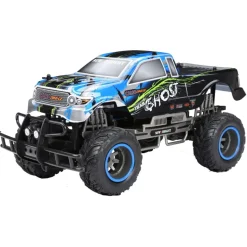 Jungle Monster truck blauw met afstandsbediening