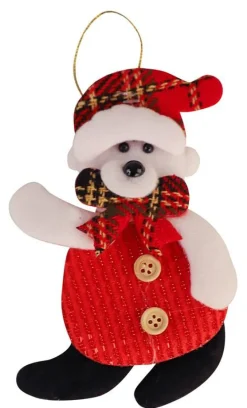 Kerstboomhanger popje rood