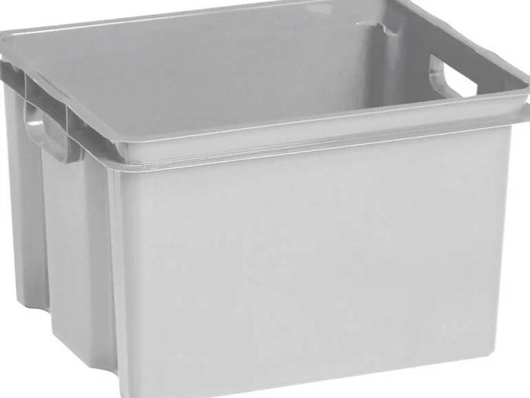 Keter Crownest Opbergbox Lichtgrijs - 42,6x36,1x26cm - 30L