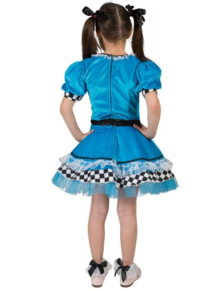 Kinderkostuum Jurk Alice in Wonderland Meisje - Maat 140