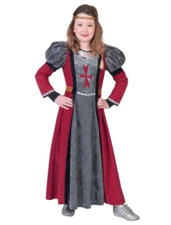 Kinderkostuum Jurk Jonkvrouw Lady Red - Maat 116