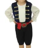 Kinderkostuum piraat met hoed jongen- 3 delig - Blauw - 7-9 jaar