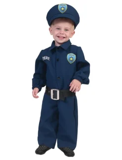 Kinderkostuum Politie Blauw - Maat 98