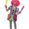 Kinderkostuum Rainbow Clown Meisje - Maat 128