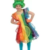 Kinderkostuum Regenboog Prinsessenjurk - Maat 128