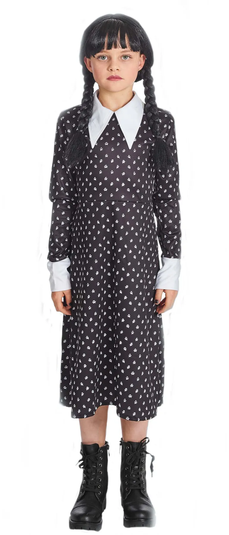 Kinderkostuum Wednesday Addams - Maat 152