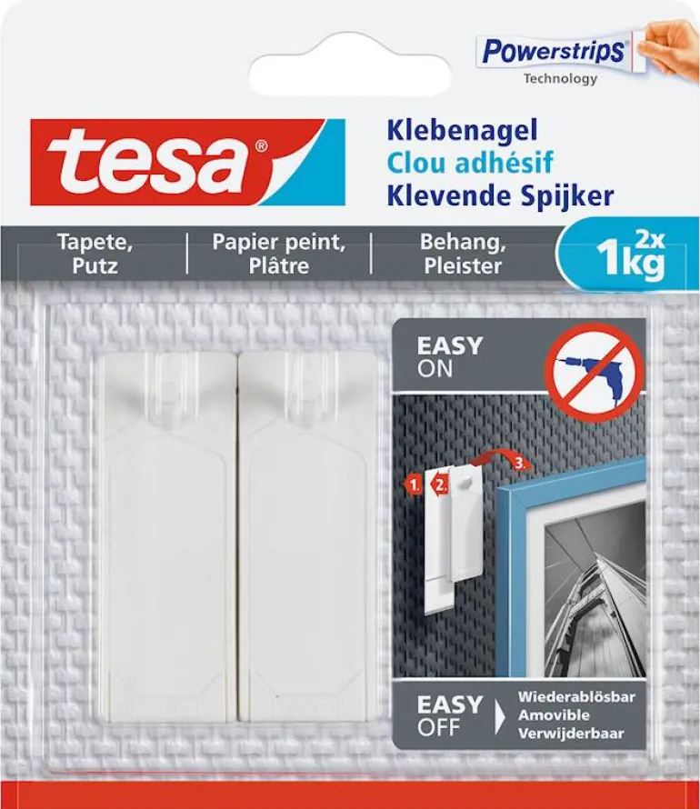 Klevende Spijker behang en pleisterwerk (2 stuks) 1 kg