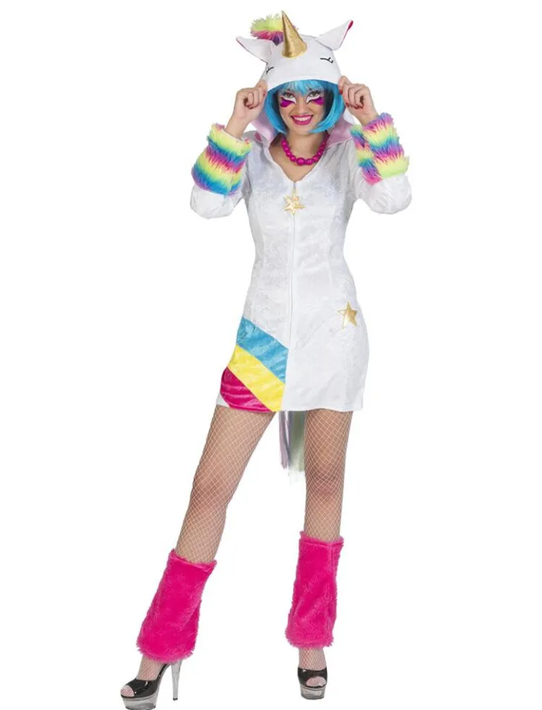 Kostuum Eenhoorn Jurk Rainbow - Maat 40/42