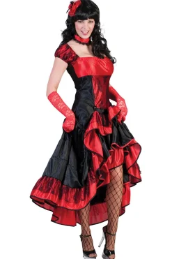 Kostuum Jurk Saloon Girl - Maat 44/46