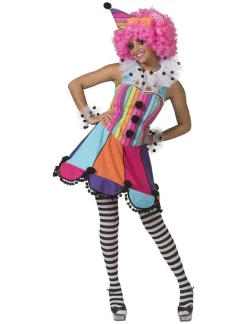 Kostuum Rainbow Clown Ā - Maat 44/46