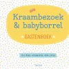 Kraambezoek & babyborrel gastenboek