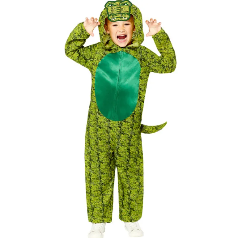 Krokodillenpak Onesie Kind - 6-8 jaar