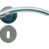 Kruk inox met rozet en sleutelplaat