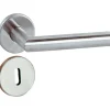 Kruk inox met rozet en sleutelplaat