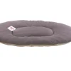 Kussen beige / grijs 90 x 60 x 9 cm