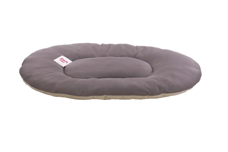 Kussen beige / grijs 90 x 60 x 9 cm