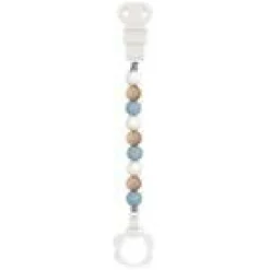 Lapidou fopspeenketting Blauw-Wit-Beige