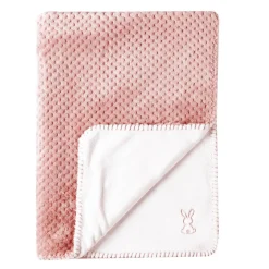 Lapidou Plaid Oud roze/Wit 75x100 cm