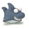 Latex hondenspeeltje sharky blauw