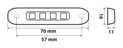 Led Contourlicht 12/24V Amber