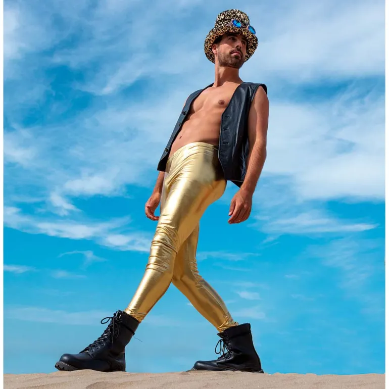 Legging Glance Goud - L