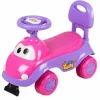 Loopauto paars-roze met geluid
