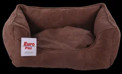 Mand leder bruin 70 x 60 x 21 cm