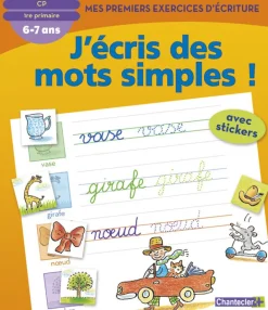 Mes premiers exercices d'Ʃcriture: des mots simples