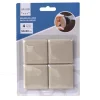 Meubelglijder vierkant 50x50 mm beige 4 stuks