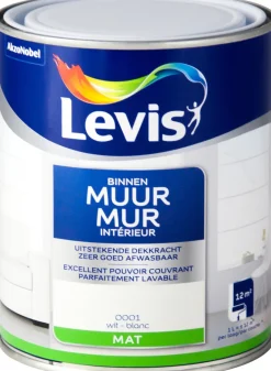 Muur latex wit 1 l