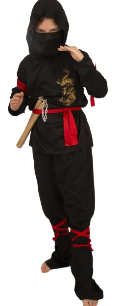 Ninja Kostuum Gouden Draak - Maat 116